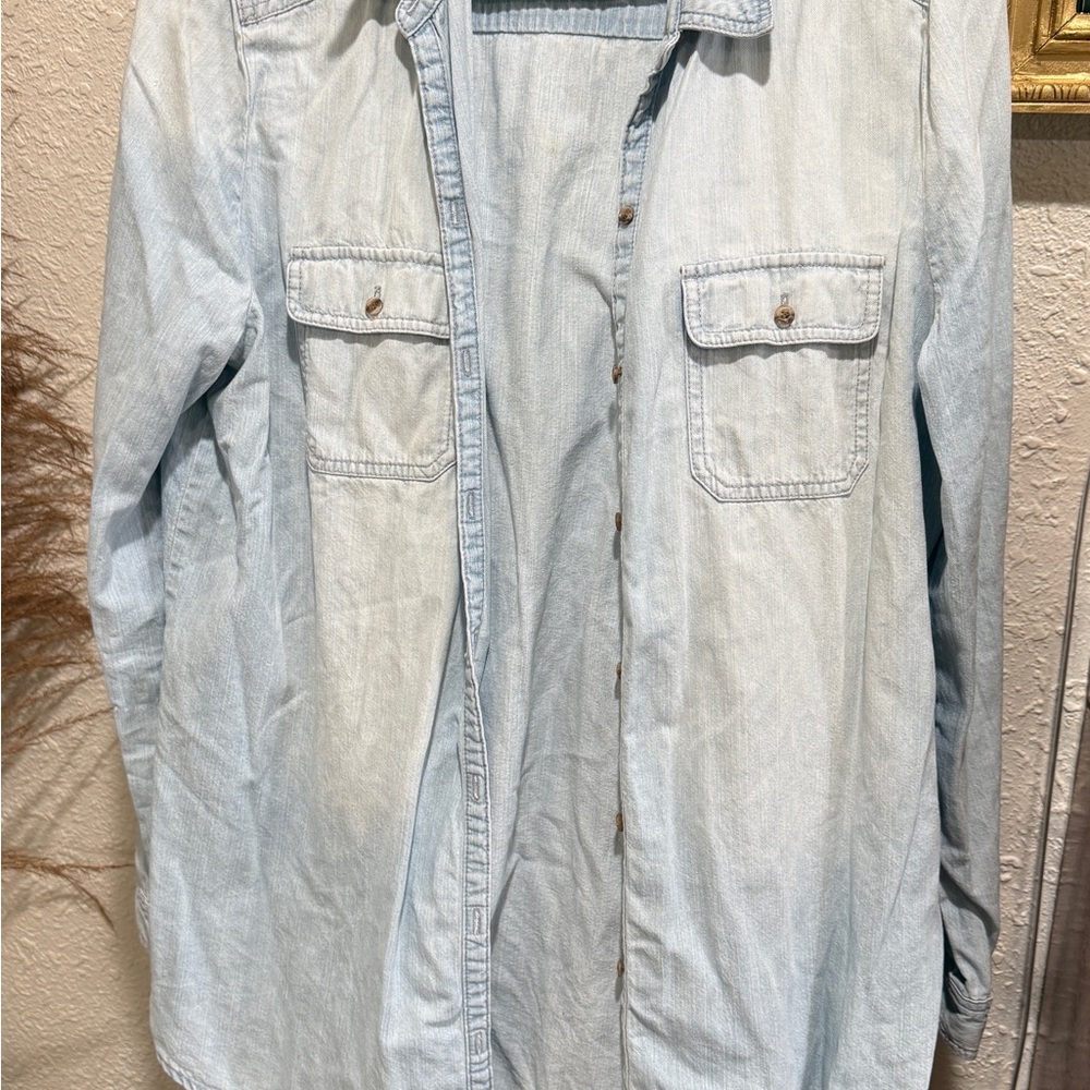 Rubbish Light Blue Shirt Jacket